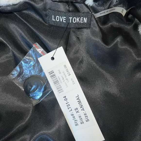 Faux Fur Coat animal print - Picture 7 of 8